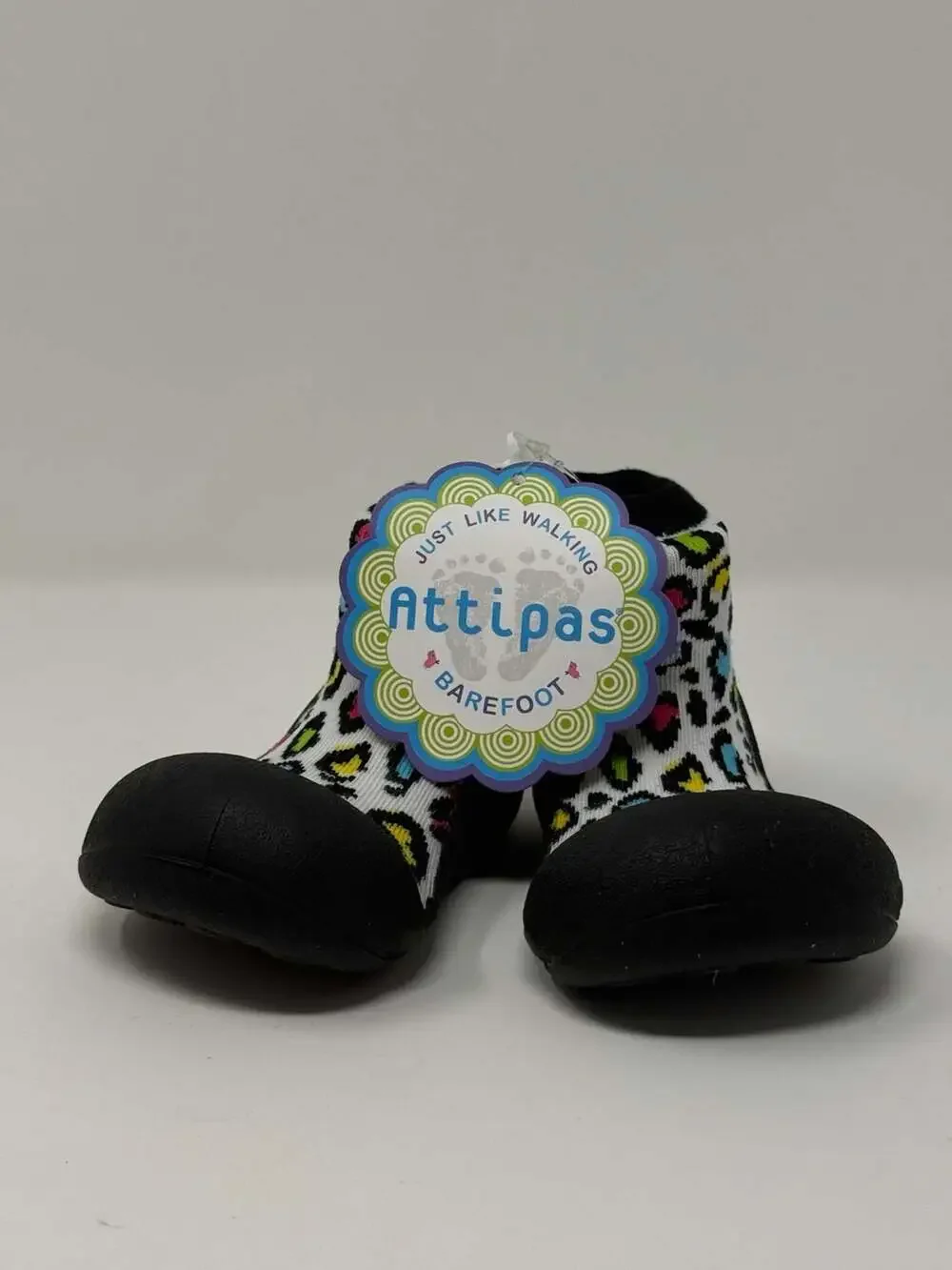 Attipas Baby First Walker Shoes in Leopard Black, Size Large (18-24 Months)